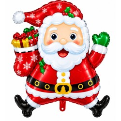 Toptan Yılbaşı Gülen Noel Baba Folyo Balon