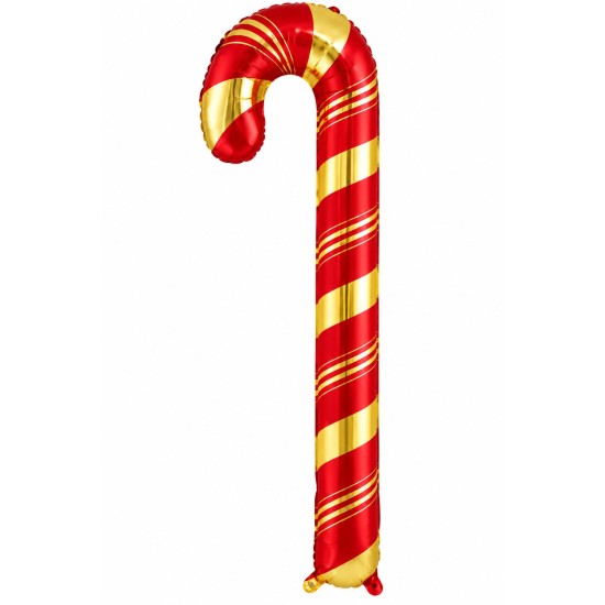 Toptan Yılbaşı Kırmızı Gold Baston Folyo Balon 73 cm Toptan Yılbaşı Kırmızı Gold Baston Folyo Balon 73 cm