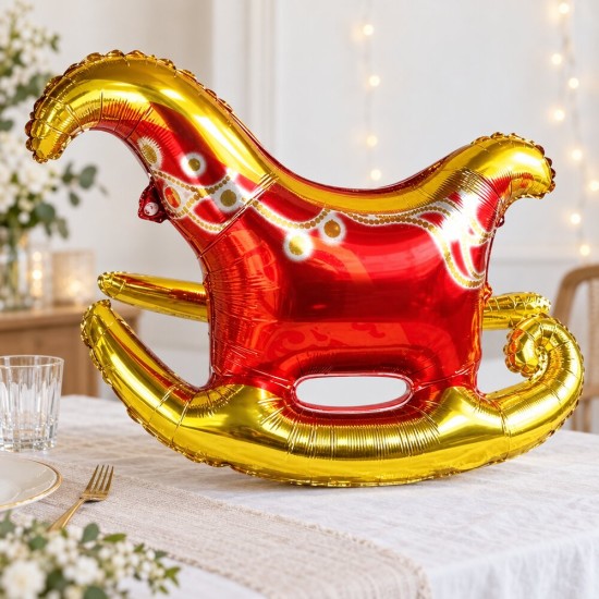 Toptan Yılbaşı Kızak Folyo Balon