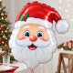 Toptan Yılbaşı Noel Baba Kafa Folyo Balon