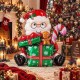 Toptan Yılbaşı Oturan Hediye Kutulu Noel Baba Balon