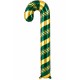 Toptan Yılbaşı Yeşil Gold Baston Folyo Balon 73 cm Toptan Yılbaşı Yeşil Gold Baston Folyo Balon 73 cm