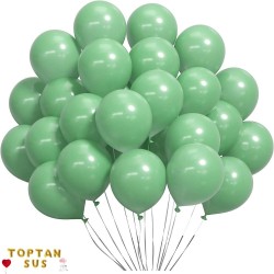 Toptan Deniz Yeşili Renkli Pastel Balon 100 Adet