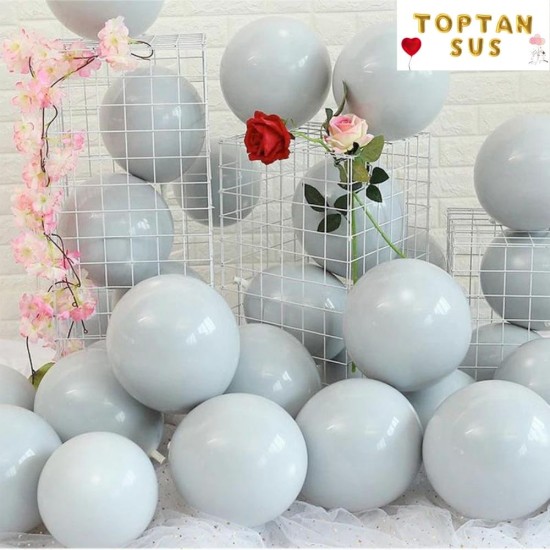 Toptan Pastel Fırtına Mavisi Balon 100 Adet