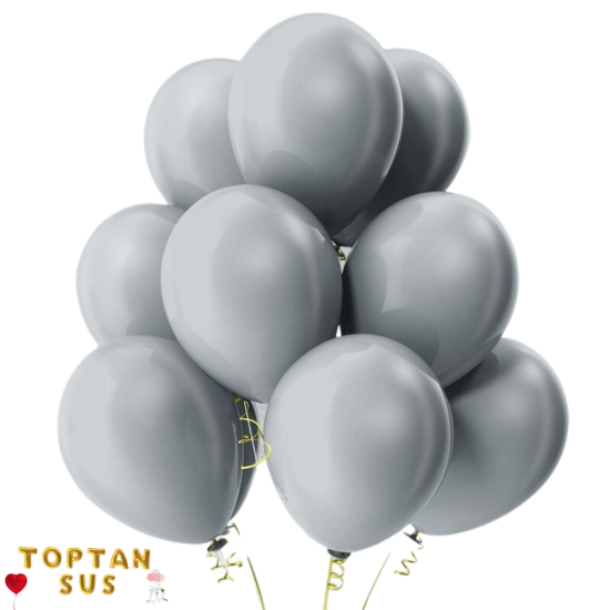 Toptan Pastel Fırtına Mavisi Balon 100 Adet