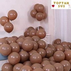 Toptan Pastel Kahverengi Balon 100 Adet