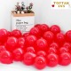 Toptan Kırmızı Renkli Metalik Balon 100 Adet