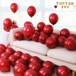 Toptan Pastel Kırmızı Balon 100 Adet