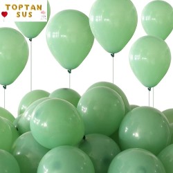 Toptan Pastel Küf Yeşili Renkli Balon 100 Adet