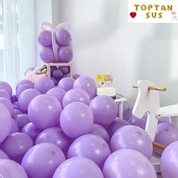 Toptan Pastel Mor Balon 100 Adet