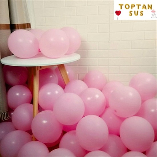 Toptan Pastel Pembe Balon 100 Adet