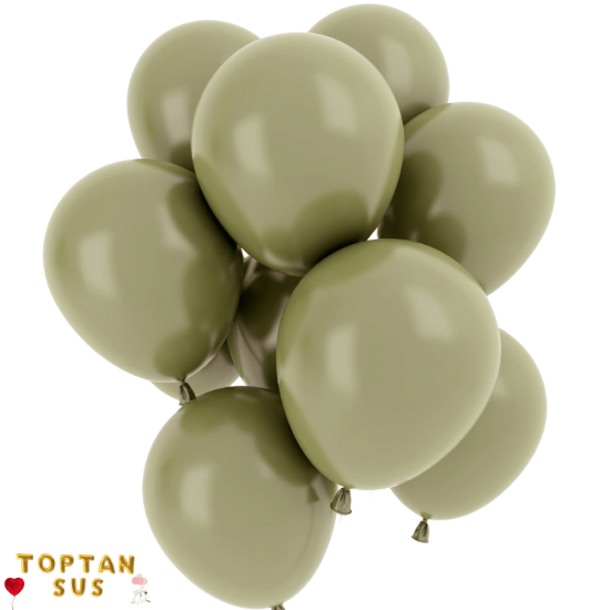 Toptan Pastel Retro Taş Renkli Balon 100 Adet