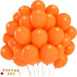 Toptan Pastel Turuncu Renkli Balon 100 Adet