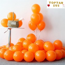 Toptan Pastel Turuncu Renkli Balon 100 Adet