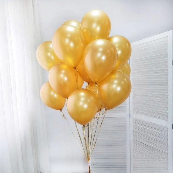 Toptan Altın Renkli Metalik Balon 100 Adet Toptan Altın Renkli Metalik Balon 100 Adet