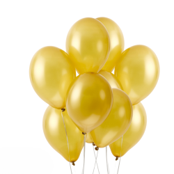 Toptan Altın Renkli Metalik Balon 100 Adet