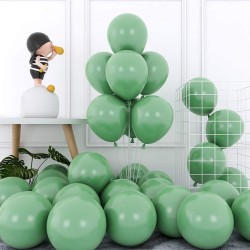 Toptan Deniz Yeşili Renkli Pastel Balon 100 Adet