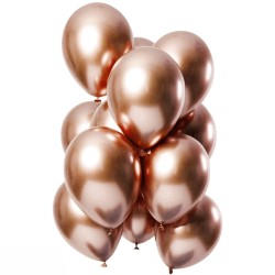 Toptan Krom Balon Bakır Renkli 50 Adet