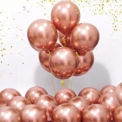 Toptan Krom Balon Bakır Renkli 50 Adet