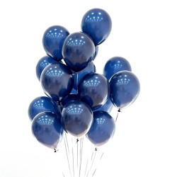 Toptan Krom Balon Gece Mavisi 50 Adet