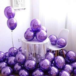 Toptan Krom Balon Mor Renkli 50 Adet