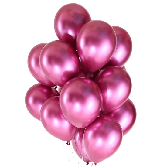 Toptan Krom Balon Pembe Renkli 50 Adet Toptan Krom Balon Pembe Renkli 50 Adet