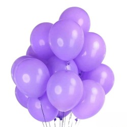 Toptan Mor Renkli Metalik Balon 100 Adet