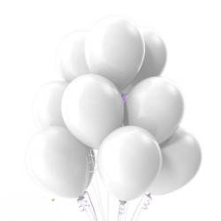 Toptan Pastel Beyaz Renkli Balon 100 Adet