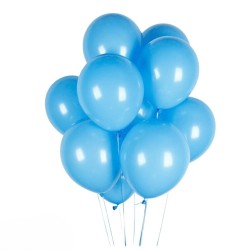 Toptan Pastel Mavi Balon 100 Adet