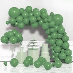 Toptan Pastel Okaliptus Renkli Balon 100 Adet