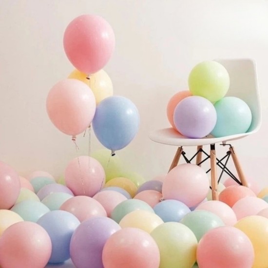 Toptan Pastel Renkli Karışık Balon 100 Adet Toptan Pastel Renkli Karışık Balon 100 Adet