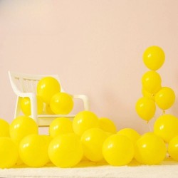 Toptan Pastel Sarı Renkli Balon 100 Adet
