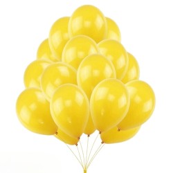 Toptan Pastel Sarı Renkli Balon 100 Adet