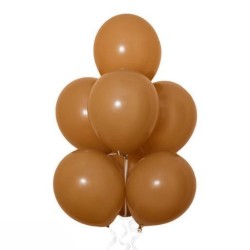 Toptan Pastel Sütlü Kahve Renkli Balon 100 Adet