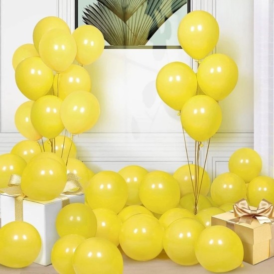 Toptan Sarı Renkli Metalik Balon 100 Adet Toptan Sarı Renkli Metalik Balon 100 Adet