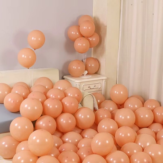 Toptan Somon Renkli Metalik Balon 100 Adet Toptan Somon Renkli Metalik Balon 100 Adet