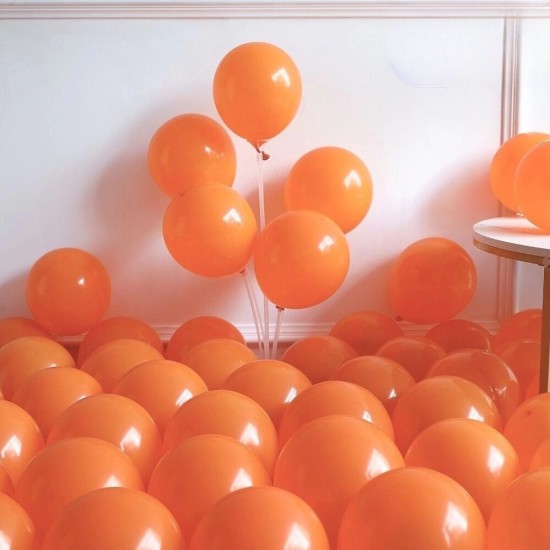 Toptan Turuncu Renkli Metalik Balon 100 Adet Toptan Turuncu Renkli Metalik Balon 100 Adet