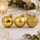 Toptan Gold Yılbaşı Topu Asetat Kutu 24 Adet 4 cm Toptan Gold Yılbaşı Topu Asetat Kutu 24 Adet 4 cm