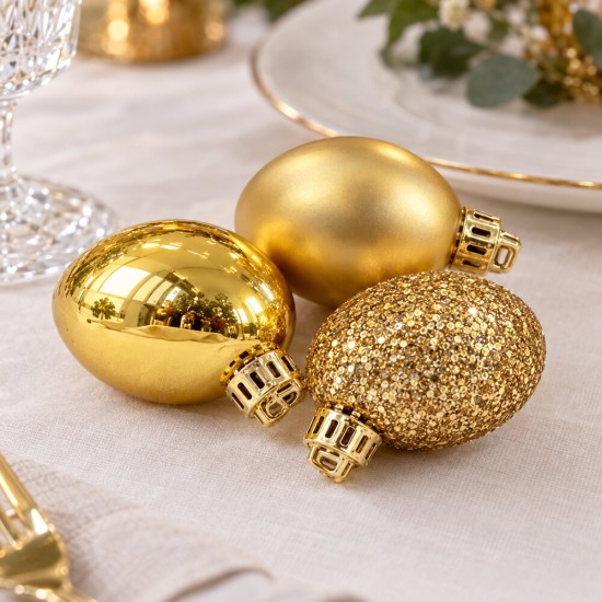 Toptan Gold Yılbaşı Topu Silindir Kutu 20 Adet 5 cm Toptan Gold Yılbaşı Topu Silindir Kutu 20 Adet 5 cm