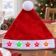 Toptan Işıklı Noel Baba Şapkası Yıldız Ledli