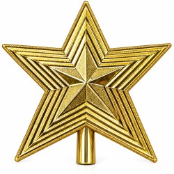 Toptan Lüks Tepelik Yıldız Gold Çizgili 20 cm