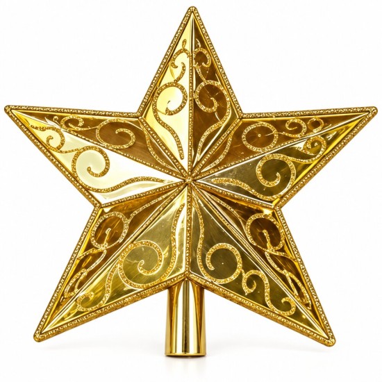 Toptan Lüks Tepelik Yıldız Gold Desenli 20 cm Toptan Lüks Tepelik Yıldız Gold Desenli 20 cm