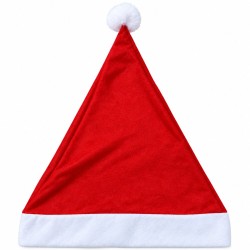 Toptan Noel Baba Şapkası Bez Klasik