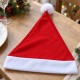 Toptan Noel Baba Şapkası Bez Klasik