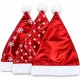 Toptan Noel Baba Şapkası Lüks Metalik 3 Model