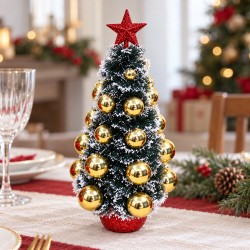Toptan Süslü Yılbaşı Masa Ağacı Karlı Toplu Toptan Süslü Yılbaşı Masa Ağacı Karlı Toplu