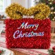Toptan Tel Hediye Paketi Süsü Merry Christmas Yazılı