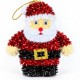 Toptan Tel Noel Baba Figürü Yılbaşı Süsü Küçük