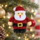 Toptan Tel Noel Baba Figürü Yılbaşı Süsü Küçük