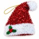 Toptan Tel Noel Baba Şapkası Yılbaşı Süsü